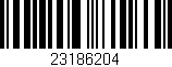 Código de barras (EAN, GTIN, SKU, ISBN): '23186204'