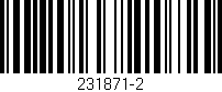 Código de barras (EAN, GTIN, SKU, ISBN): '231871-2'