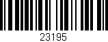 Código de barras (EAN, GTIN, SKU, ISBN): '23195'