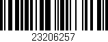 Código de barras (EAN, GTIN, SKU, ISBN): '23206257'
