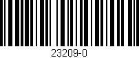 Código de barras (EAN, GTIN, SKU, ISBN): '23209-0'