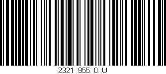 Código de barras (EAN, GTIN, SKU, ISBN): '2321_955_0_U'