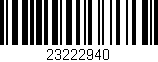Código de barras (EAN, GTIN, SKU, ISBN): '23222940'