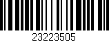 Código de barras (EAN, GTIN, SKU, ISBN): '23223505'