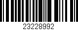 Código de barras (EAN, GTIN, SKU, ISBN): '23228992'