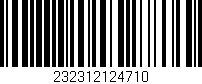 Código de barras (EAN, GTIN, SKU, ISBN): '232312124710'