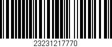Código de barras (EAN, GTIN, SKU, ISBN): '23231217770'