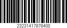 Código de barras (EAN, GTIN, SKU, ISBN): '23231417878400'