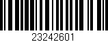 Código de barras (EAN, GTIN, SKU, ISBN): '23242601'