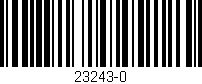 Código de barras (EAN, GTIN, SKU, ISBN): '23243-0'