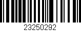 Código de barras (EAN, GTIN, SKU, ISBN): '23250292'