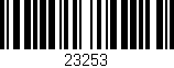 Código de barras (EAN, GTIN, SKU, ISBN): '23253'