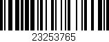 Código de barras (EAN, GTIN, SKU, ISBN): '23253765'