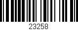 Código de barras (EAN, GTIN, SKU, ISBN): '23258'
