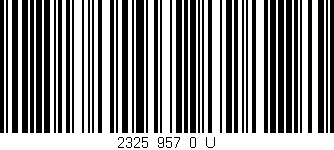 Código de barras (EAN, GTIN, SKU, ISBN): '2325_957_0_U'