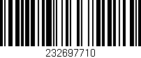Código de barras (EAN, GTIN, SKU, ISBN): '232697710'