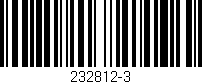 Código de barras (EAN, GTIN, SKU, ISBN): '232812-3'