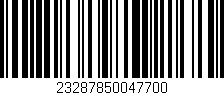 Código de barras (EAN, GTIN, SKU, ISBN): '23287850047700'