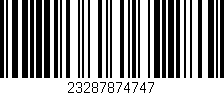 Código de barras (EAN, GTIN, SKU, ISBN): '23287874747'