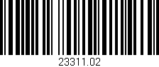Código de barras (EAN, GTIN, SKU, ISBN): '23311.02'