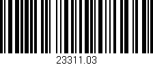 Código de barras (EAN, GTIN, SKU, ISBN): '23311.03'