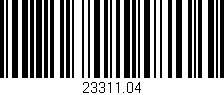Código de barras (EAN, GTIN, SKU, ISBN): '23311.04'