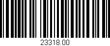 Código de barras (EAN, GTIN, SKU, ISBN): '23318.00'