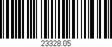 Código de barras (EAN, GTIN, SKU, ISBN): '23328.05'