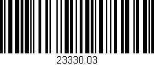 Código de barras (EAN, GTIN, SKU, ISBN): '23330.03'
