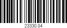 Código de barras (EAN, GTIN, SKU, ISBN): '23330.04'