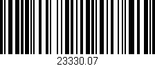 Código de barras (EAN, GTIN, SKU, ISBN): '23330.07'