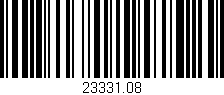 Código de barras (EAN, GTIN, SKU, ISBN): '23331.08'
