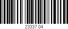 Código de barras (EAN, GTIN, SKU, ISBN): '23337.04'