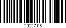 Código de barras (EAN, GTIN, SKU, ISBN): '23337.05'