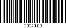 Código de barras (EAN, GTIN, SKU, ISBN): '23343.00'