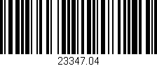 Código de barras (EAN, GTIN, SKU, ISBN): '23347.04'