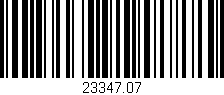 Código de barras (EAN, GTIN, SKU, ISBN): '23347.07'