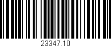 Código de barras (EAN, GTIN, SKU, ISBN): '23347.10'