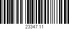 Código de barras (EAN, GTIN, SKU, ISBN): '23347.11'
