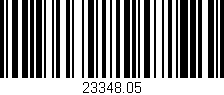 Código de barras (EAN, GTIN, SKU, ISBN): '23348.05'