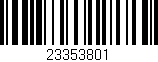 Código de barras (EAN, GTIN, SKU, ISBN): '23353801'
