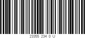 Código de barras (EAN, GTIN, SKU, ISBN): '23355_234_0_U'