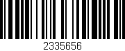 Código de barras (EAN, GTIN, SKU, ISBN): '2335656'