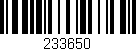 Código de barras (EAN, GTIN, SKU, ISBN): '233650'