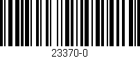Código de barras (EAN, GTIN, SKU, ISBN): '23370-0'
