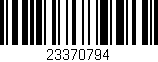 Código de barras (EAN, GTIN, SKU, ISBN): '23370794'