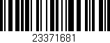 Código de barras (EAN, GTIN, SKU, ISBN): '23371681'
