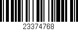 Código de barras (EAN, GTIN, SKU, ISBN): '23374768'