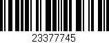Código de barras (EAN, GTIN, SKU, ISBN): '23377745'