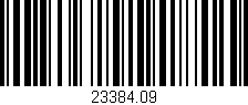 Código de barras (EAN, GTIN, SKU, ISBN): '23384.09'